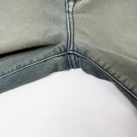 Free People Skinny Cropped Ankle Jeans size 26 Stonewash Treated Denim Y2K - Picture 10 of 13